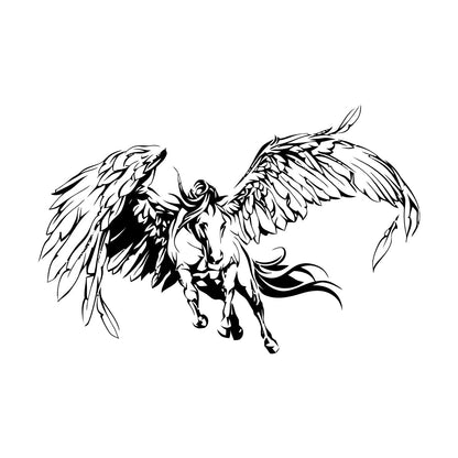 Wall Decals Paster Paper Pegasus Fantastic Beast Fantasy Animal Wings Art Mural Painting