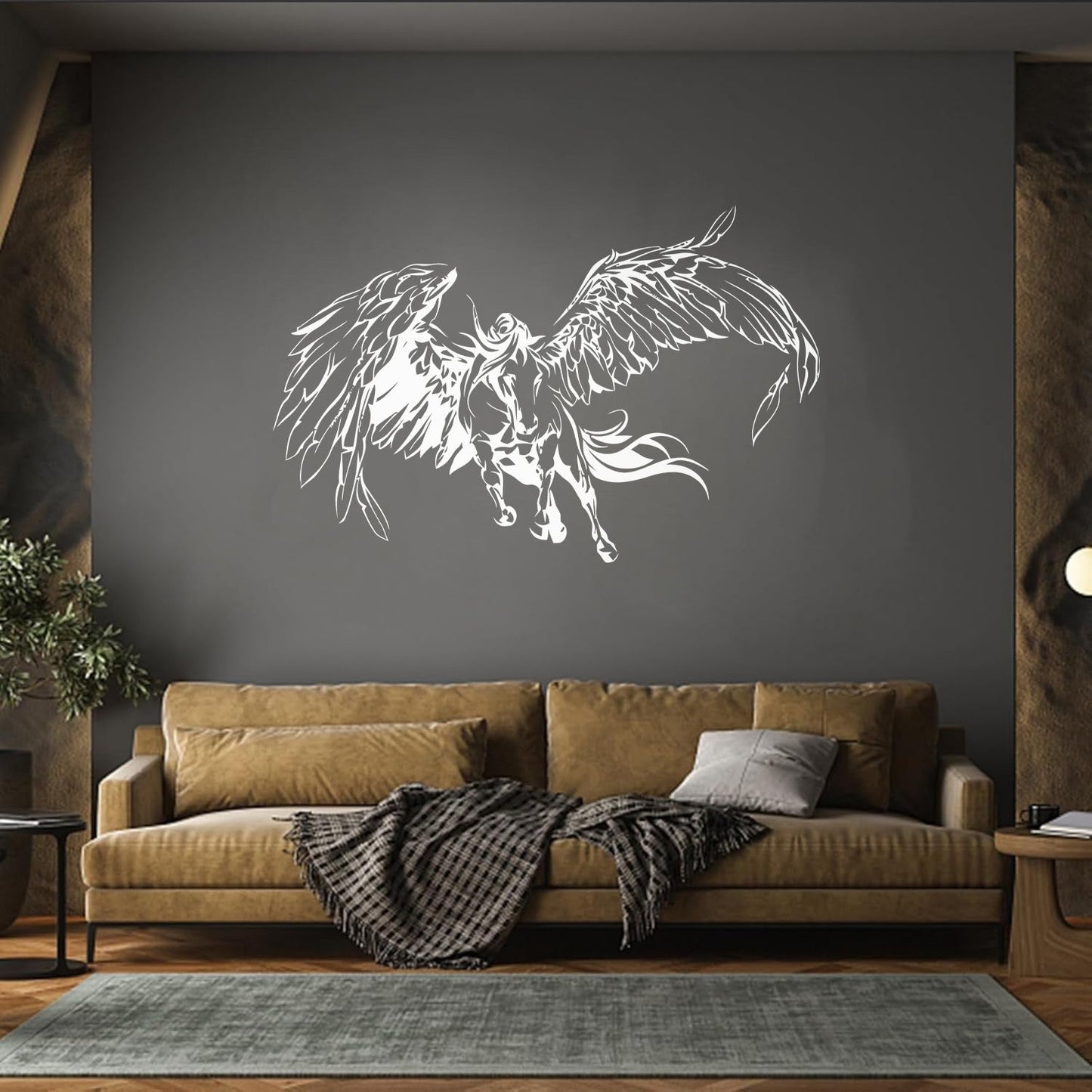 Wall Decals Paster Paper Pegasus Fantastic Beast Fantasy Animal Wings Art Mural Painting