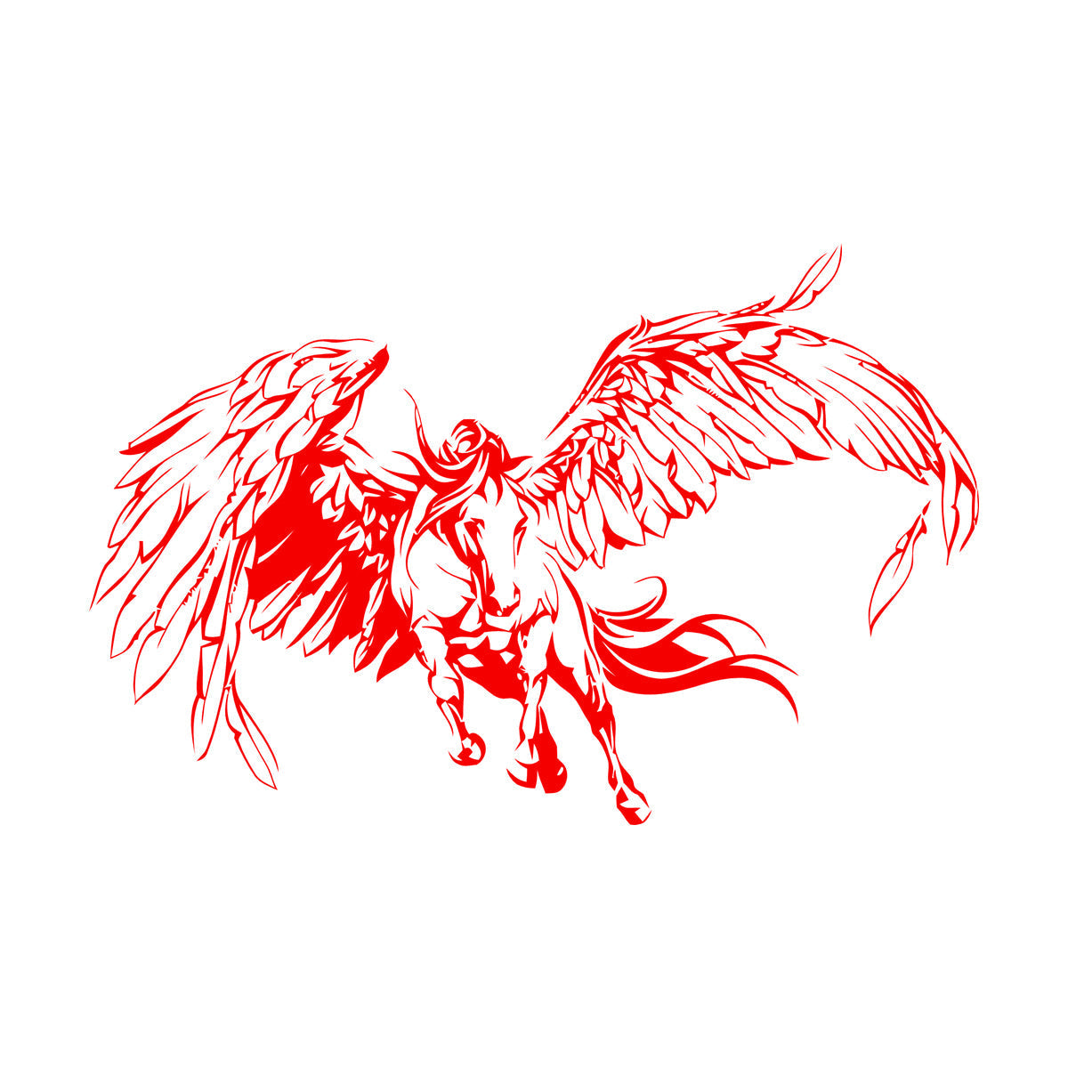 Wall Decals Paster Paper Pegasus Fantastic Beast Fantasy Animal Wings Art Mural Painting