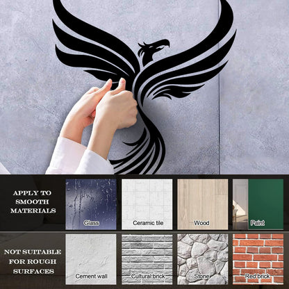 Vinyl Wall Stickers Phoenix Fantastic Beast Fantasy Bird Multiple Size Options