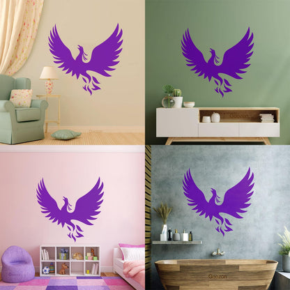 Vinyl Wall Decals Phoenix Fantasy Bird Symbol Of Rebirth Myth It Won'T Fall Off