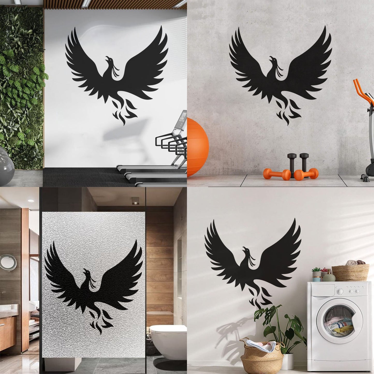 Vinyl Wall Decals Phoenix Fantasy Bird Symbol Of Rebirth Myth It Won'T Fall Off