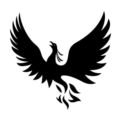 Vinyl Wall Decals Phoenix Fantasy Bird Symbol Of Rebirth Myth It Won'T Fall Off