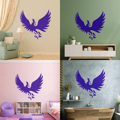 Vinyl Wall Decals Phoenix Fantasy Bird Symbol Of Rebirth Myth It Won'T Fall Off