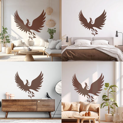 Vinyl Wall Decals Phoenix Fantasy Bird Symbol Of Rebirth Myth It Won'T Fall Off