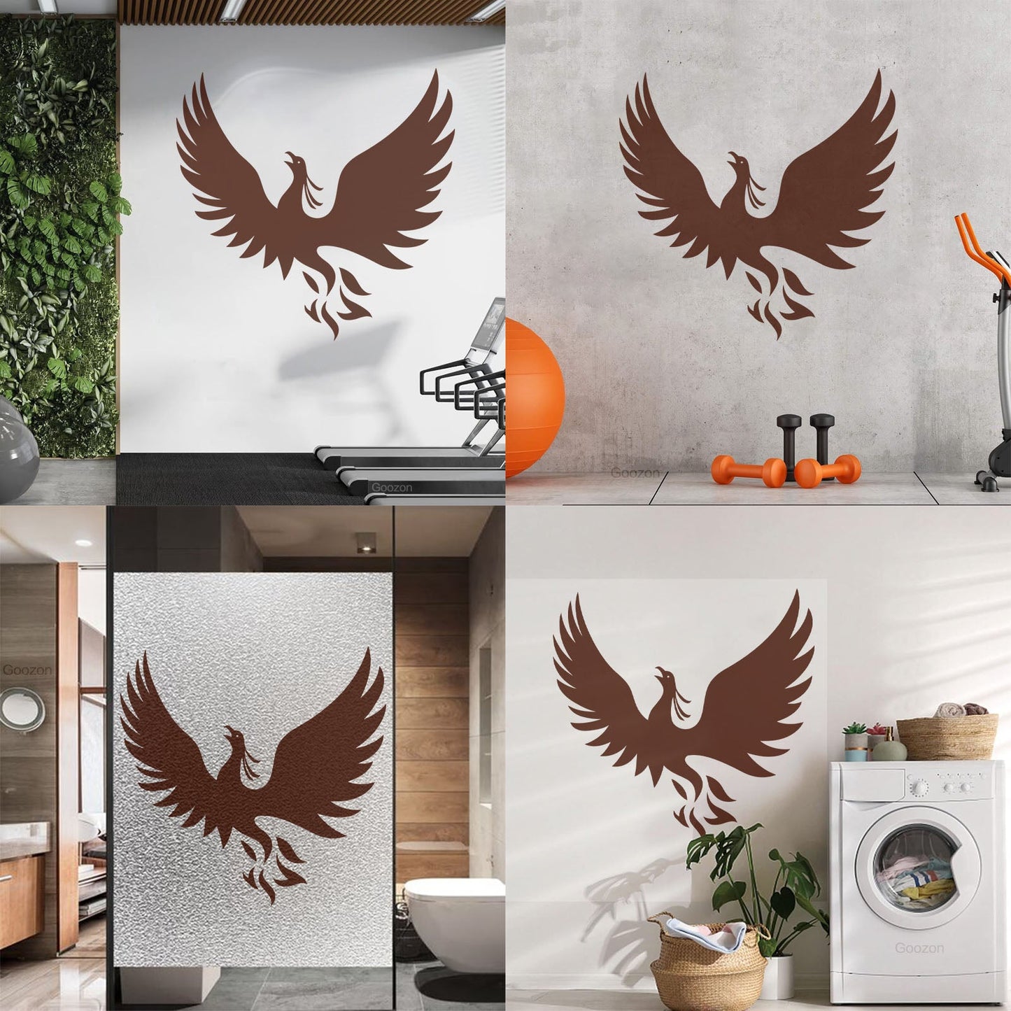 Vinyl Wall Decals Phoenix Fantasy Bird Symbol Of Rebirth Myth It Won'T Fall Off