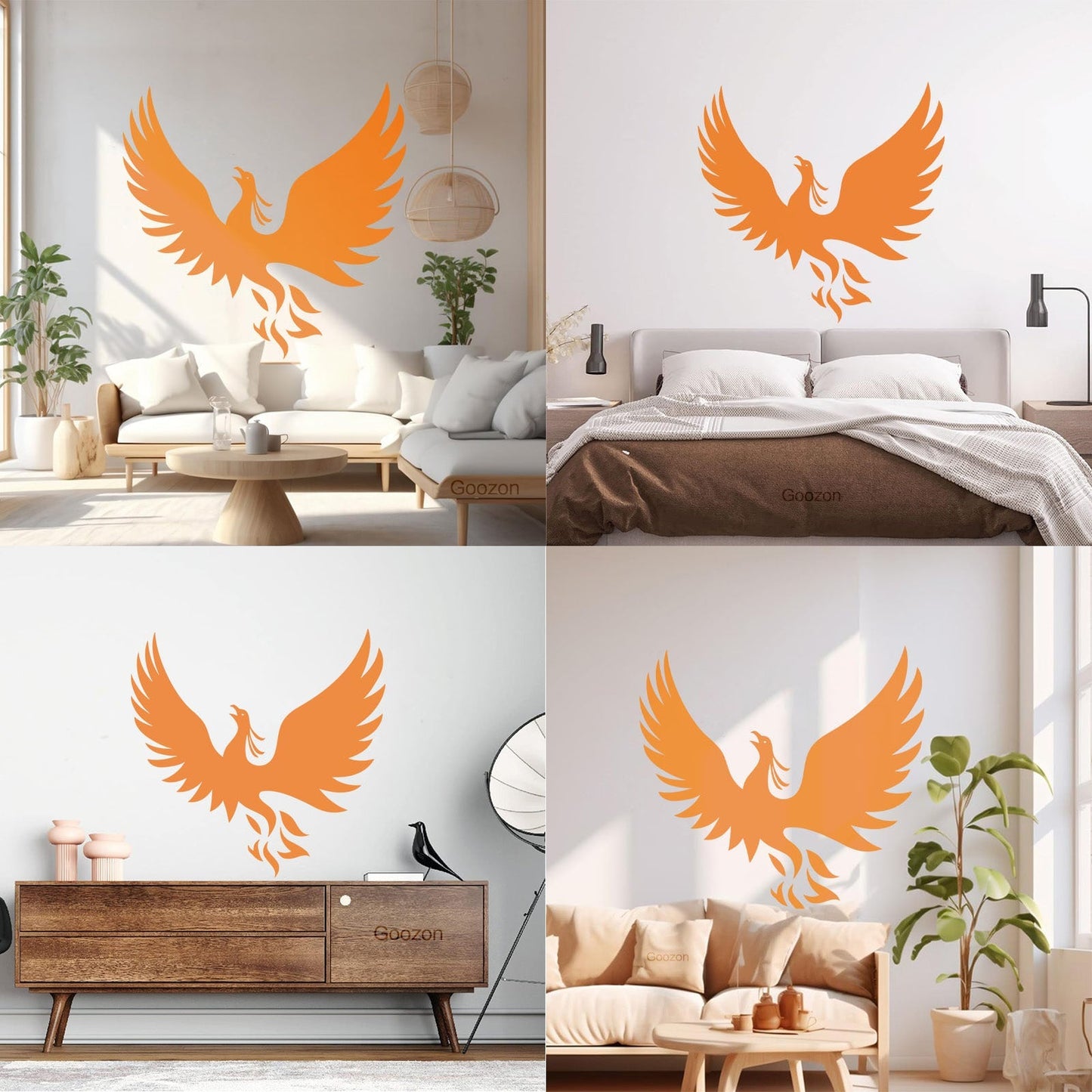 Vinyl Wall Decals Phoenix Fantasy Bird Symbol Of Rebirth Myth It Won'T Fall Off