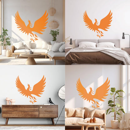 Vinyl Wall Decals Phoenix Fantasy Bird Symbol Of Rebirth Myth It Won'T Fall Off