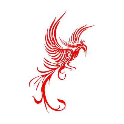 Engraving Decals Phoenix Fire Bird Fantasy Bird Mythology Bird Personalized Customization