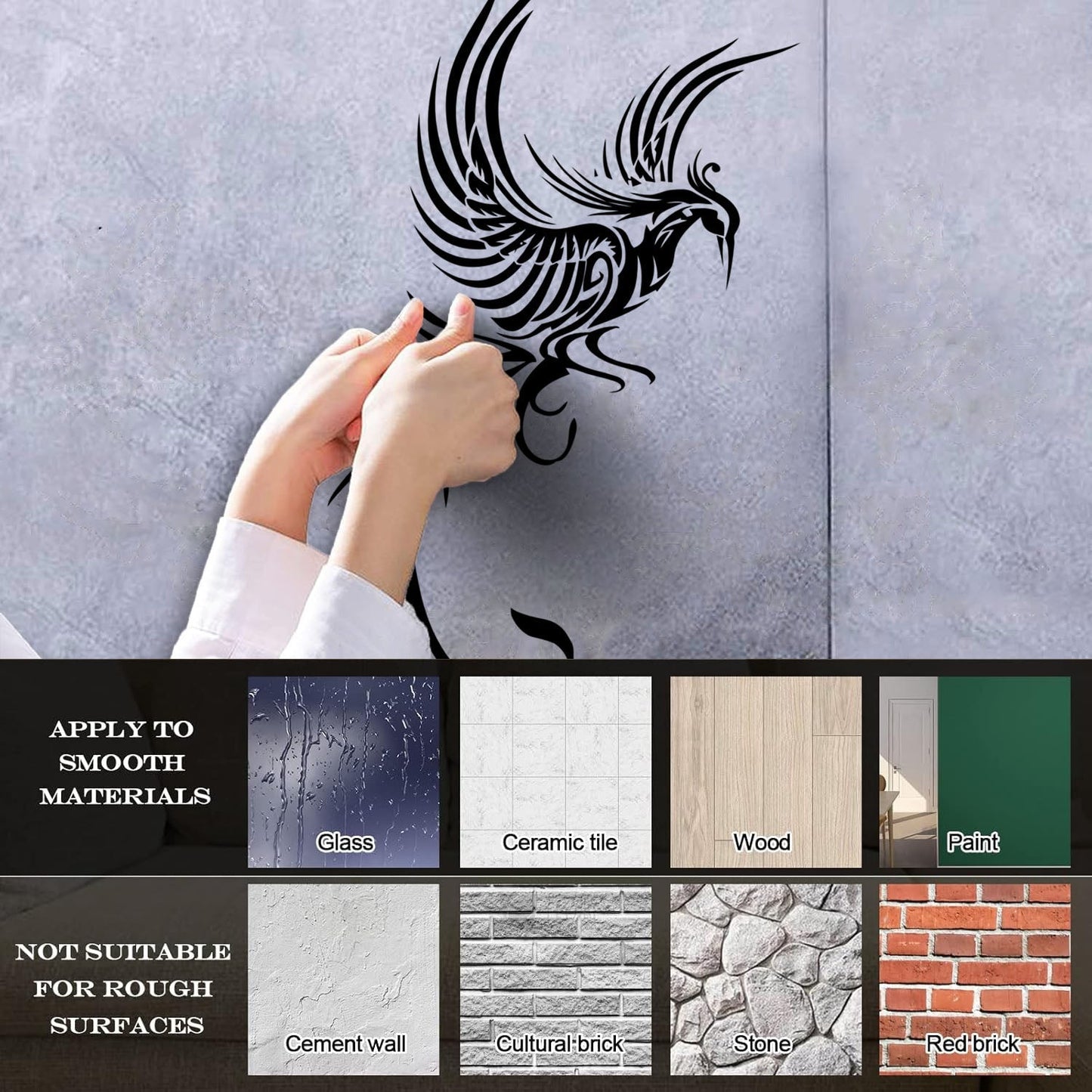 Engraving Decals Phoenix Fire Bird Fantasy Bird Mythology Bird Personalized Customization