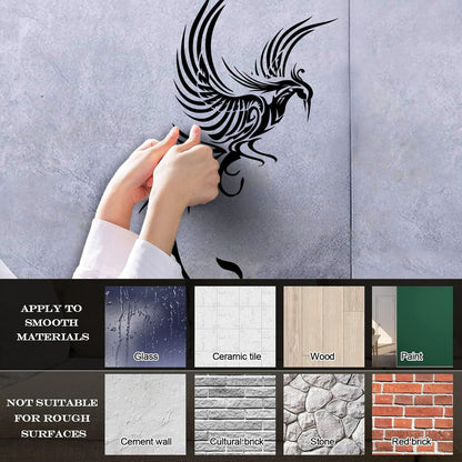Engraving Decals Phoenix Fire Bird Fantasy Bird Mythology Bird Personalized Customization
