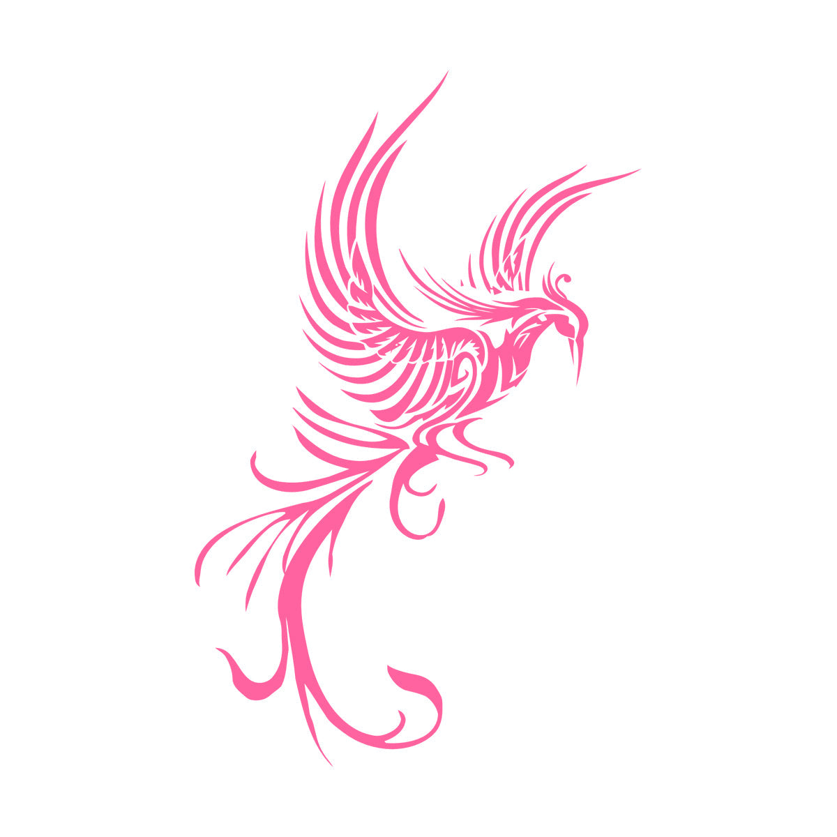 Engraving Decals Phoenix Fire Bird Fantasy Bird Mythology Bird Personalized Customization