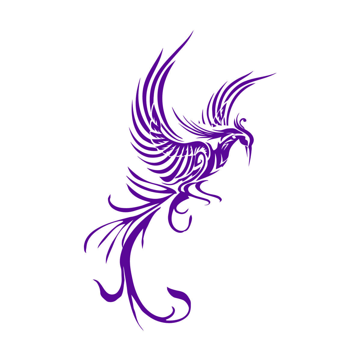 Engraving Decals Phoenix Fire Bird Fantasy Bird Mythology Bird Personalized Customization