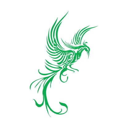 Engraving Decals Phoenix Fire Bird Fantasy Bird Mythology Bird Personalized Customization