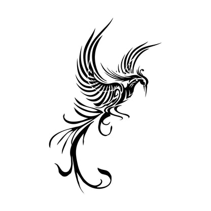 Engraving Decals Phoenix Fire Bird Fantasy Bird Mythology Bird Personalized Customization
