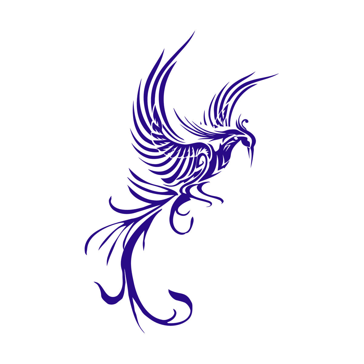 Engraving Decals Phoenix Fire Bird Fantasy Bird Mythology Bird Personalized Customization