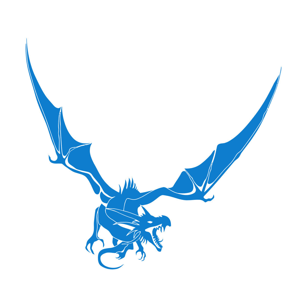 Scary Dragon Fantasy Fairy Tale Fantastic Beast Mural And Wall Vinyl Decal Can Modify And Add Information