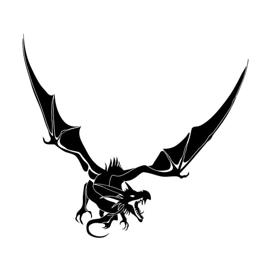 Scary Dragon Fantasy Fairy Tale Fantastic Beast Mural And Wall Vinyl Decal Can Modify And Add Information