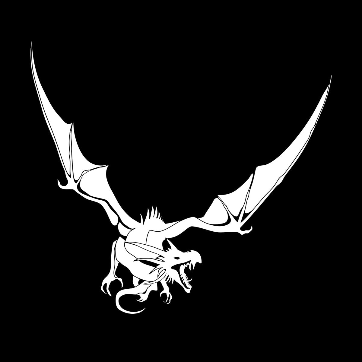 Scary Dragon Fantasy Fairy Tale Fantastic Beast Mural And Wall Vinyl Decal Can Modify And Add Information