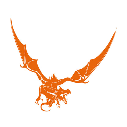 Scary Dragon Fantasy Fairy Tale Fantastic Beast Mural And Wall Vinyl Decal Can Modify And Add Information