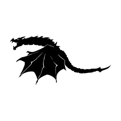 Wall Stickers Paster Paper Scary Dragon Wings Fantasy Monster Art Decoration