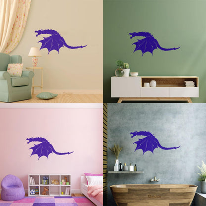 Wall Stickers Paster Paper Scary Dragon Wings Fantasy Monster Art Decoration