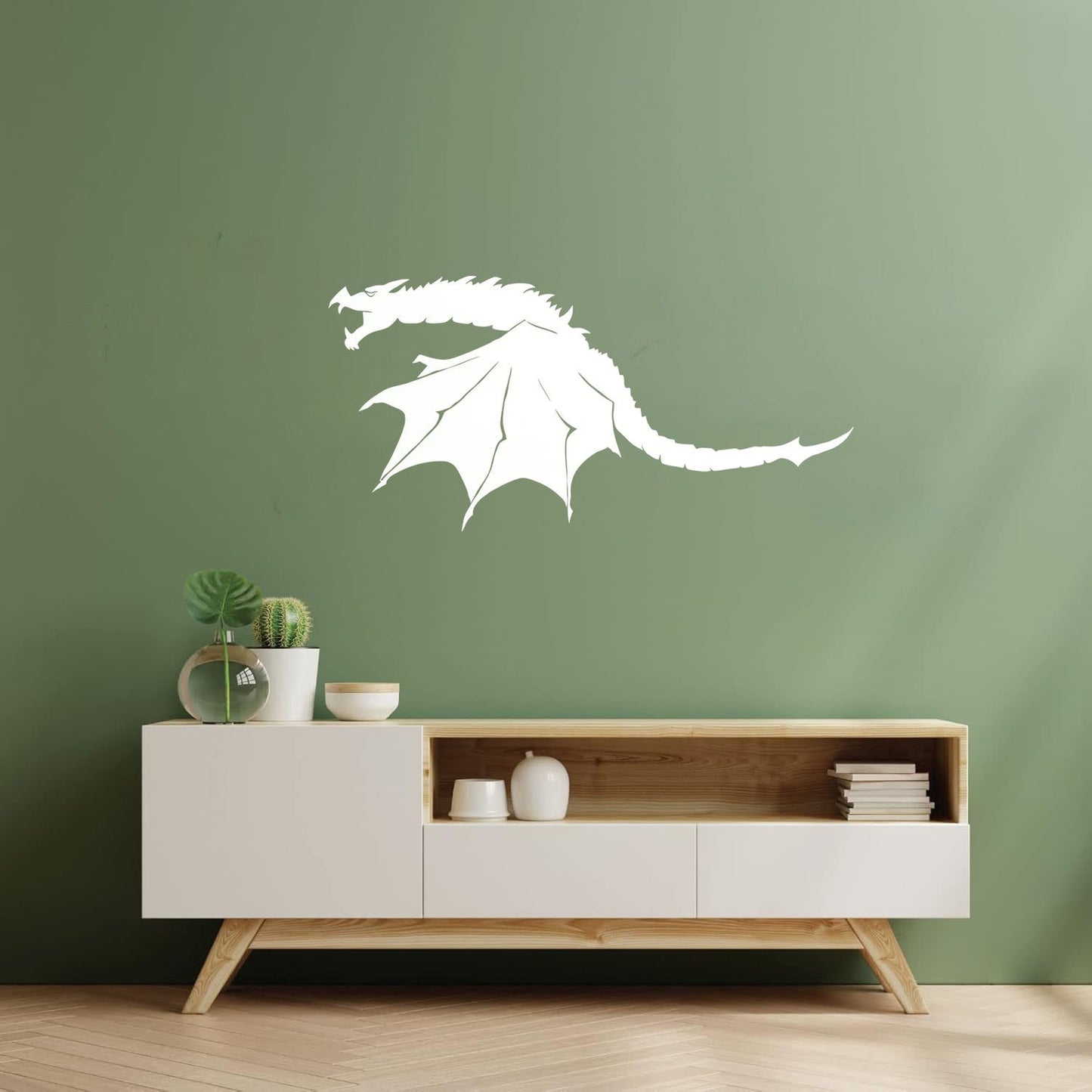 Wall Stickers Paster Paper Scary Dragon Wings Fantasy Monster Art Decoration