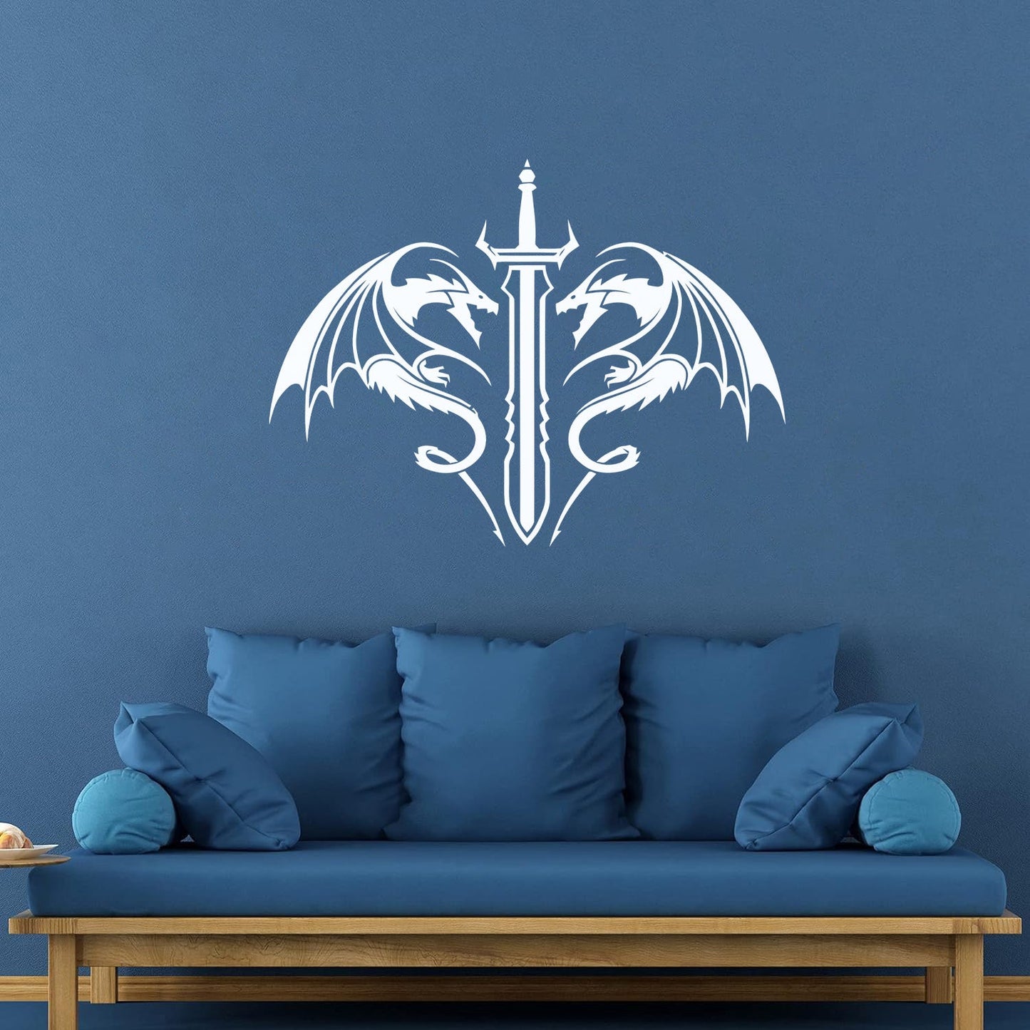 Fine Carving Decals Swords Dragons Fantasy Kids Man Cave Glass Stickers