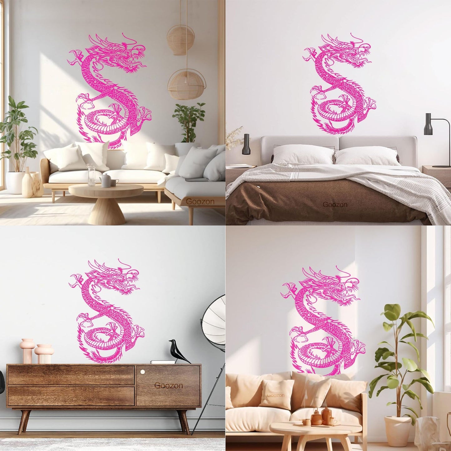 Traditional Chinese Dragon Fantasy Myth Vinyl Art Sticker Store Decoration