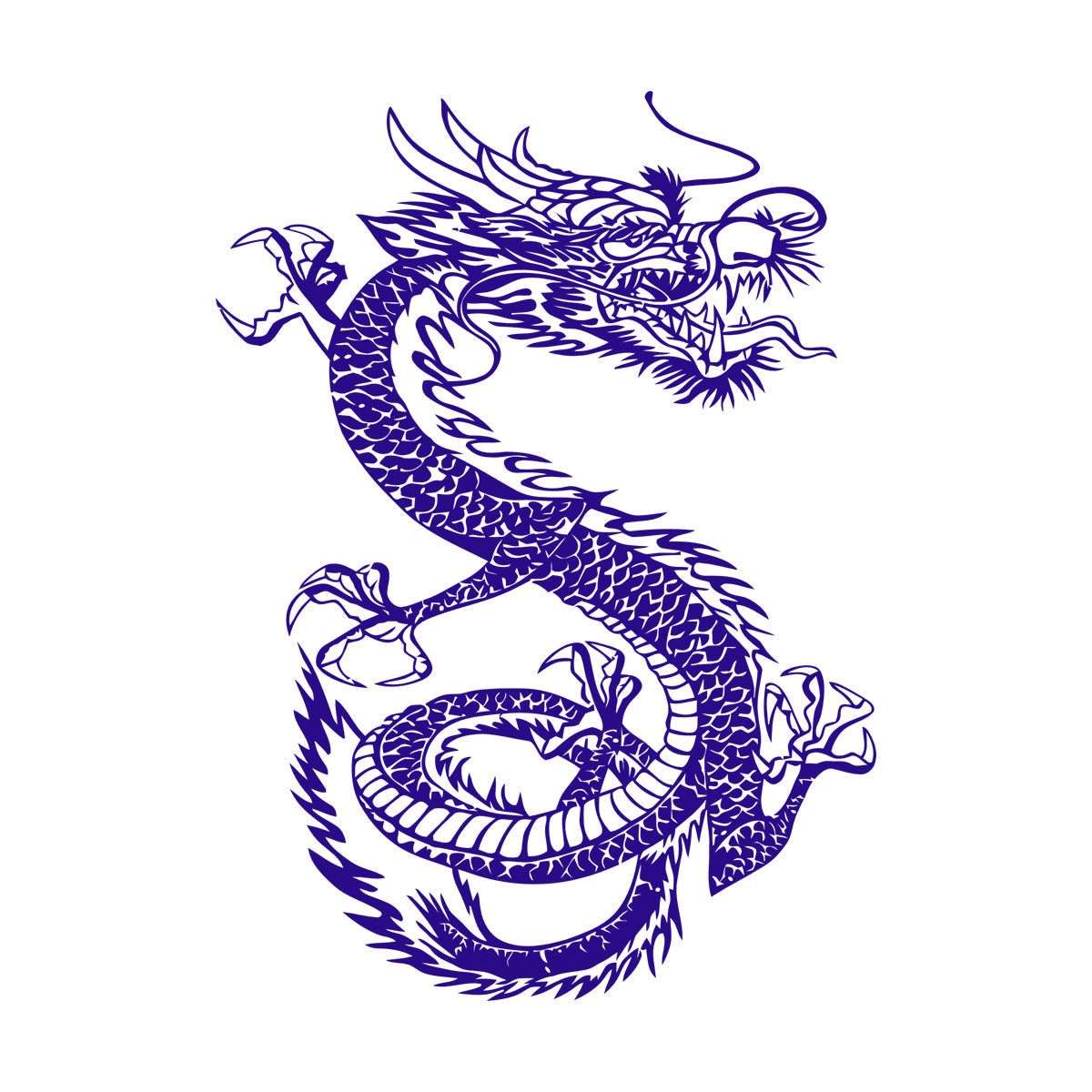 Traditional Chinese Dragon Fantasy Myth Vinyl Art Sticker Store Decoration