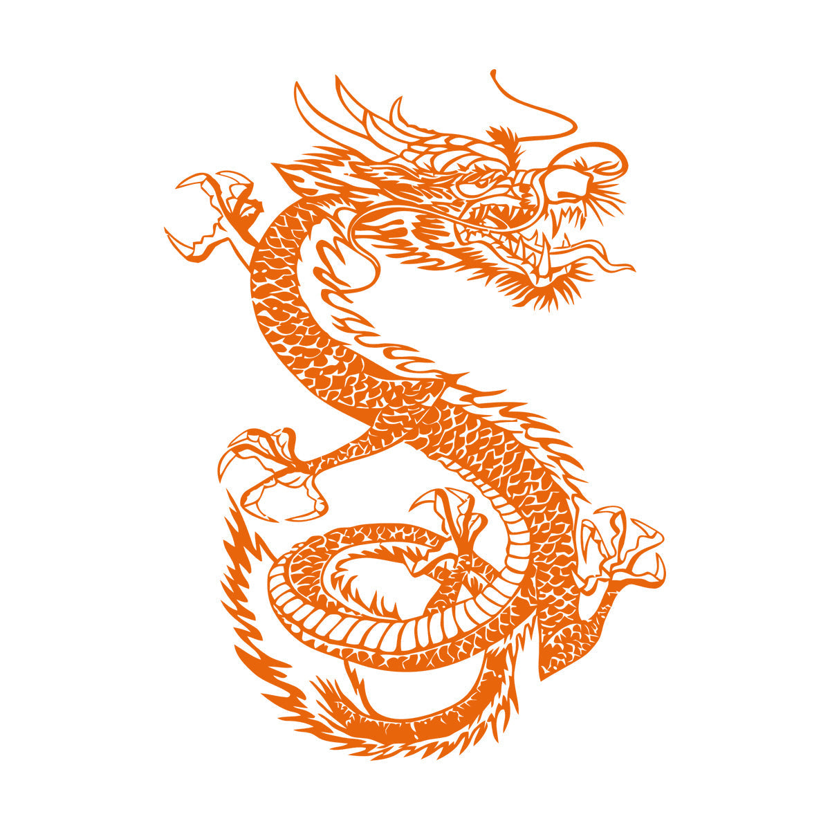Traditional Chinese Dragon Fantasy Myth Vinyl Art Sticker Store Decoration