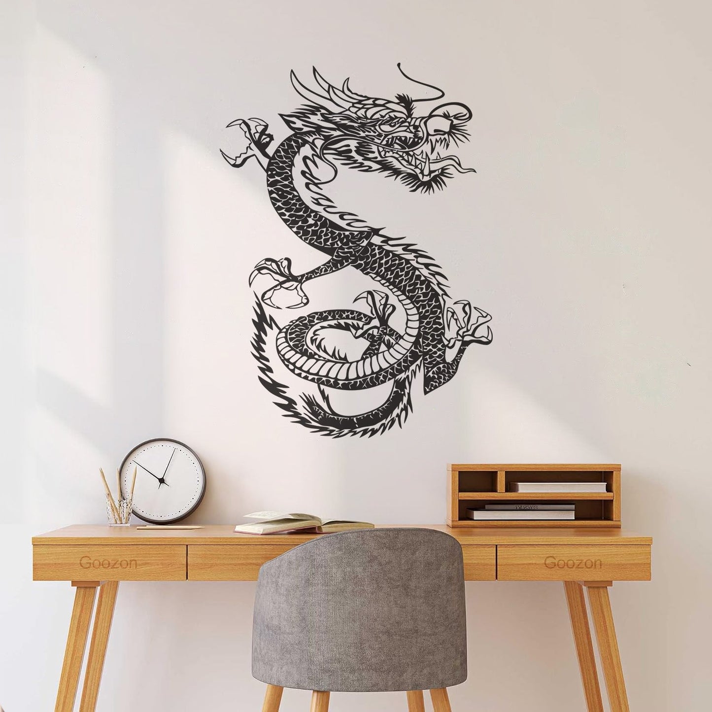 Traditional Chinese Dragon Fantasy Myth Vinyl Art Sticker Store Decoration