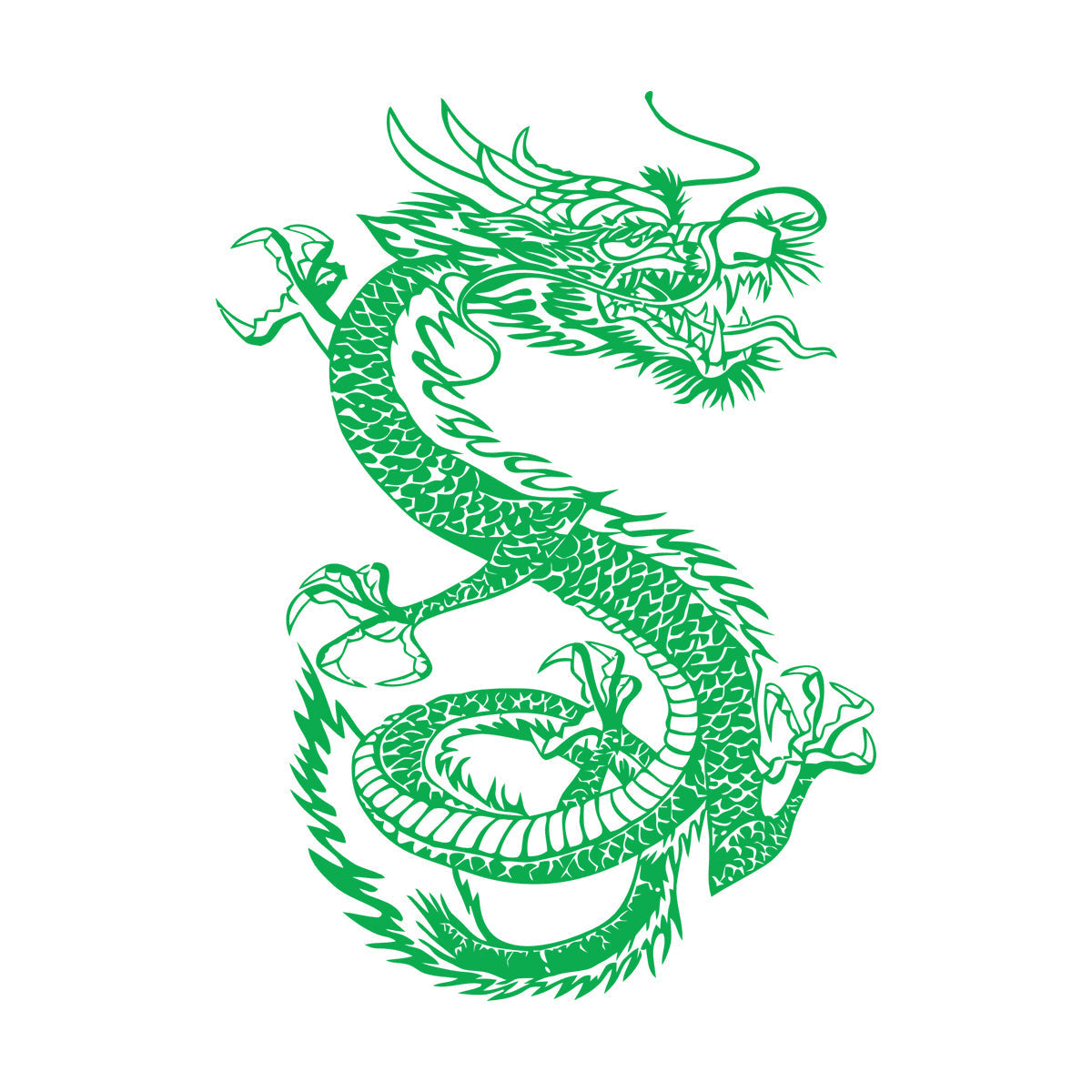 Traditional Chinese Dragon Fantasy Myth Vinyl Art Sticker Store Decoration