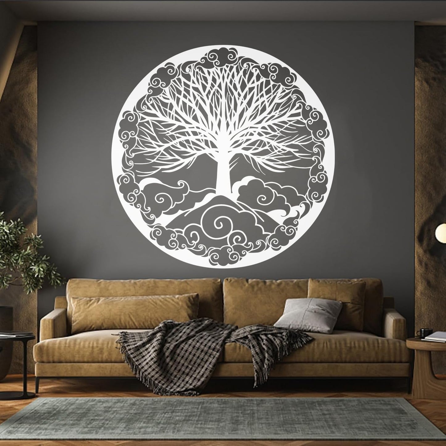 Engraving Stickers Tree Of Life Family Symbol Ornament Fantasy Tattoo Culture