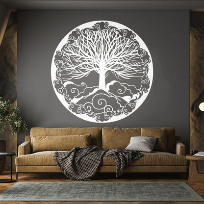 Engraving Stickers Tree Of Life Family Symbol Ornament Fantasy Tattoo Culture