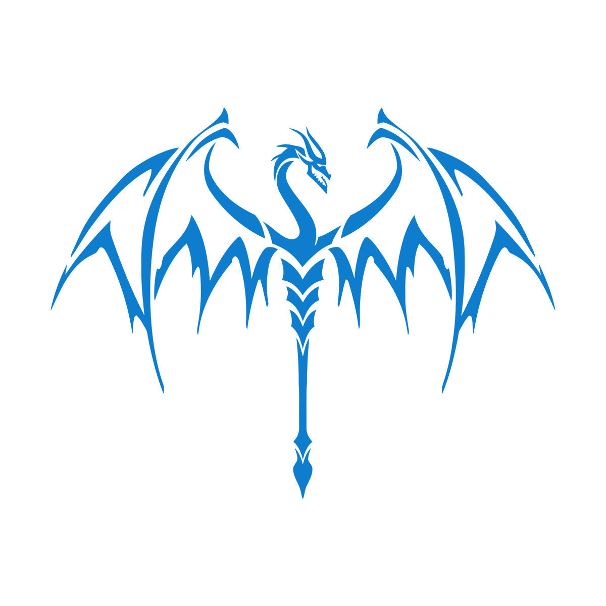 Lettering Decals Tribal Dragon Fantasy Mythology Flying Monster Removable Without Leaving Glue