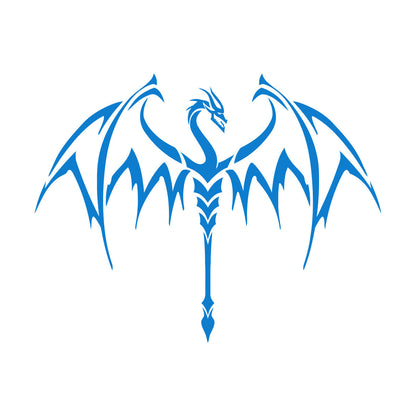 Lettering Decals Tribal Dragon Fantasy Mythology Flying Monster Removable Without Leaving Glue