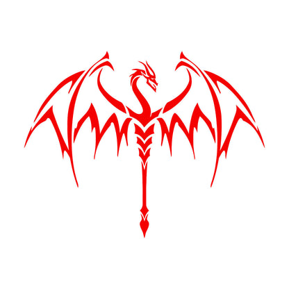 Lettering Decals Tribal Dragon Fantasy Mythology Flying Monster Removable Without Leaving Glue