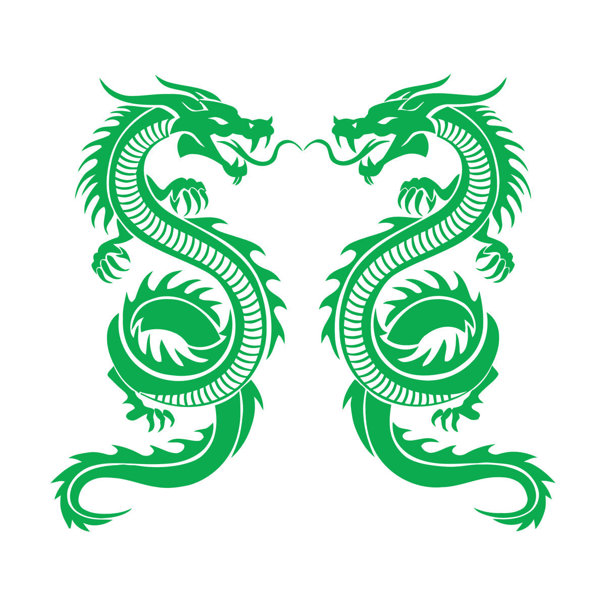 Wall Decals Pvc Two Dragon Fantasy Myth Children'S Self Adhesive