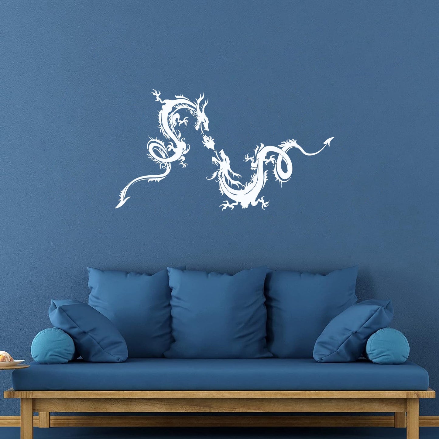 Wall Decals Paster Paper Two Dragons Flying Fantasy Mythology Beast Multi Color Selection