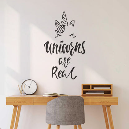 Engraving Decals Unicorn Are Real Phrase Fantasy Myth Multiple Size Options