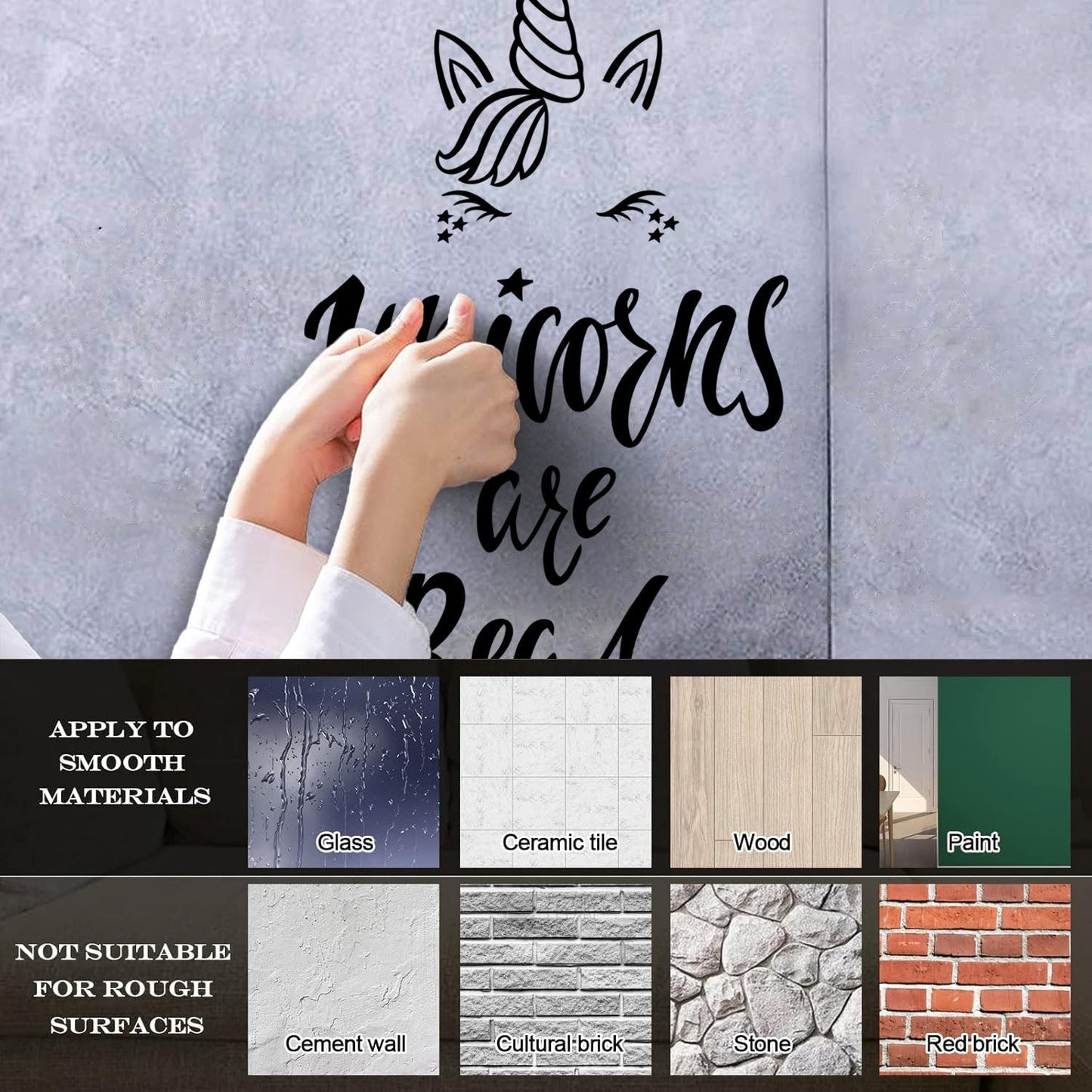 Engraving Decals Unicorn Are Real Phrase Fantasy Myth Multiple Size Options