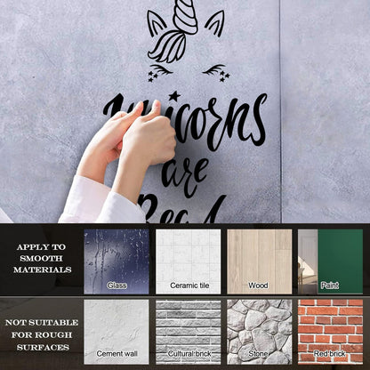 Engraving Decals Unicorn Are Real Phrase Fantasy Myth Multiple Size Options