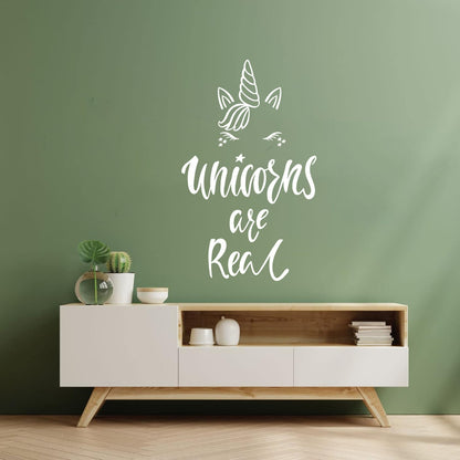 Engraving Decals Unicorn Are Real Phrase Fantasy Myth Multiple Size Options