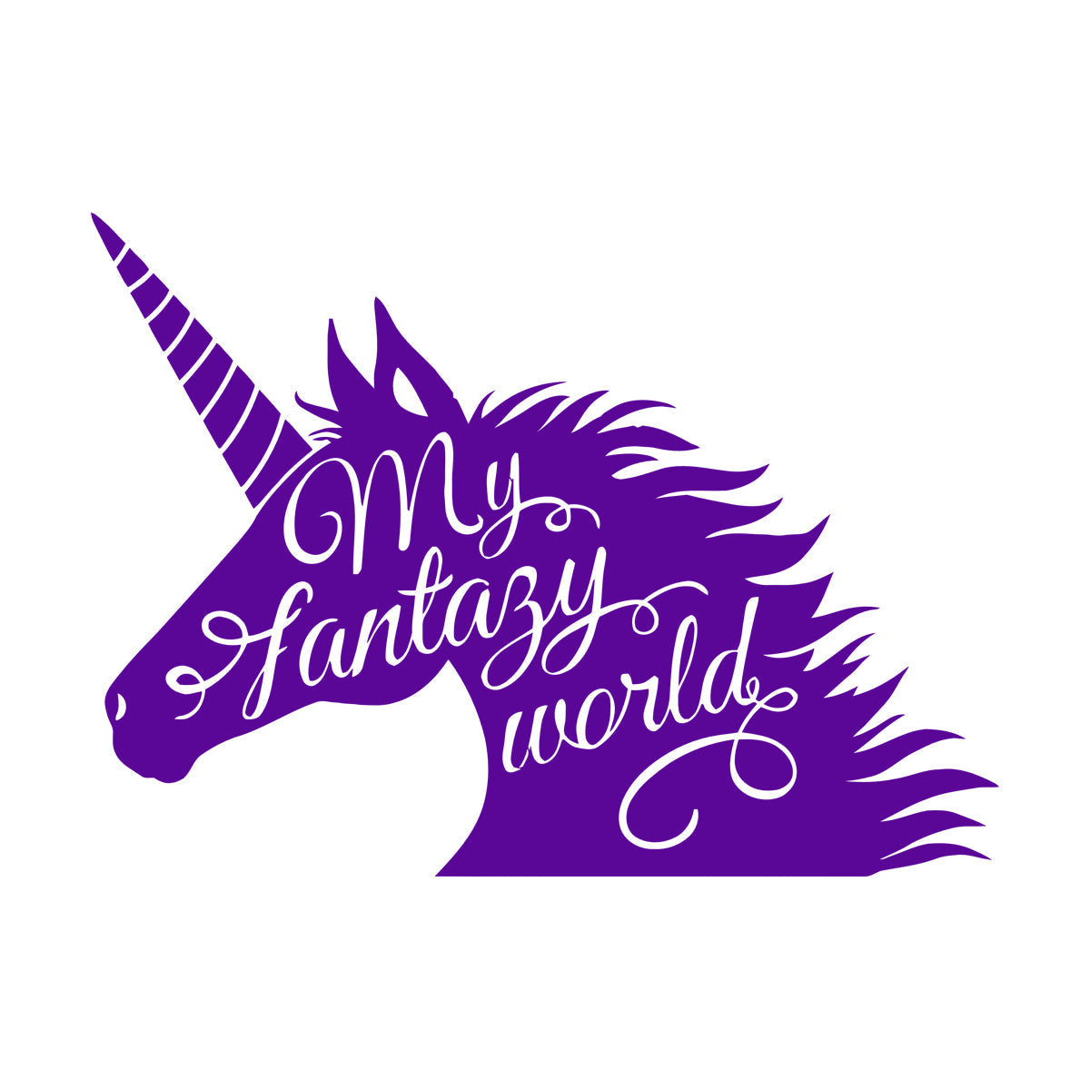 Unicorn Fantasy Fairy Tale Children'S Wall Stickers Paster Paper It Won'T Fall Off