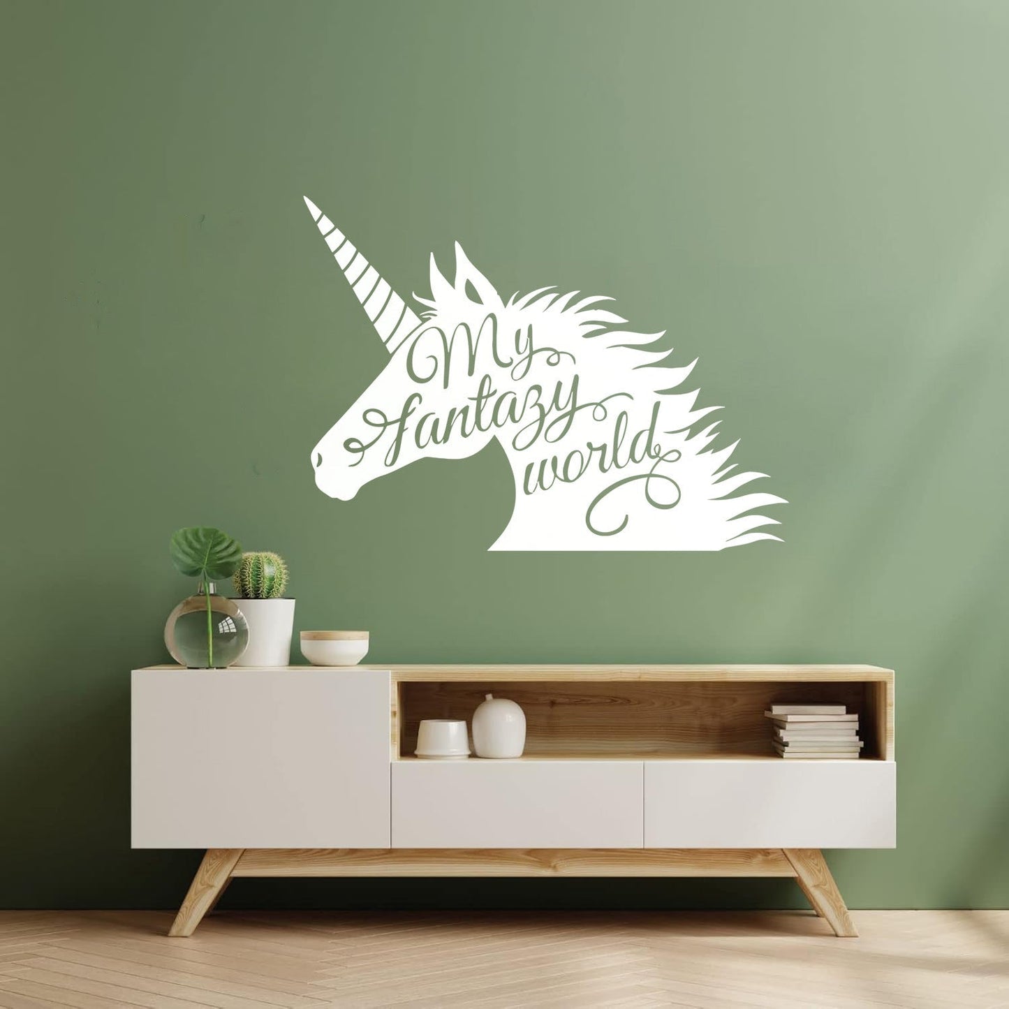 Unicorn Fantasy Fairy Tale Children'S Wall Stickers Paster Paper It Won'T Fall Off