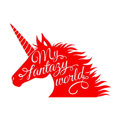 Unicorn Fantasy Fairy Tale Children'S Wall Stickers Paster Paper It Won'T Fall Off