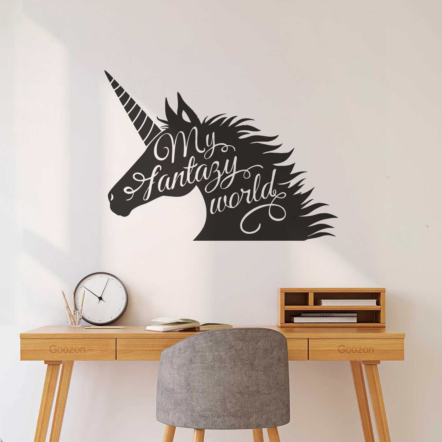 Unicorn Fantasy Fairy Tale Children'S Wall Stickers Paster Paper It Won'T Fall Off