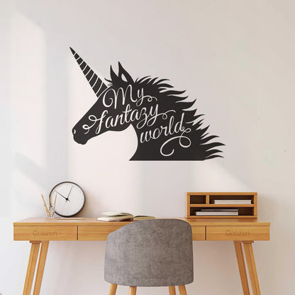 Unicorn Fantasy Fairy Tale Children'S Wall Stickers Paster Paper It Won'T Fall Off