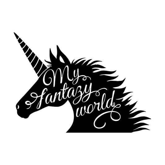 Unicorn Fantasy Fairy Tale Children'S Wall Stickers Paster Paper It Won'T Fall Off